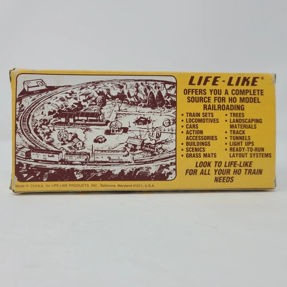 NIB Life-Like Train Car #8573 HO Scale Yellow Coal Hopper 1970s/80s New In Box